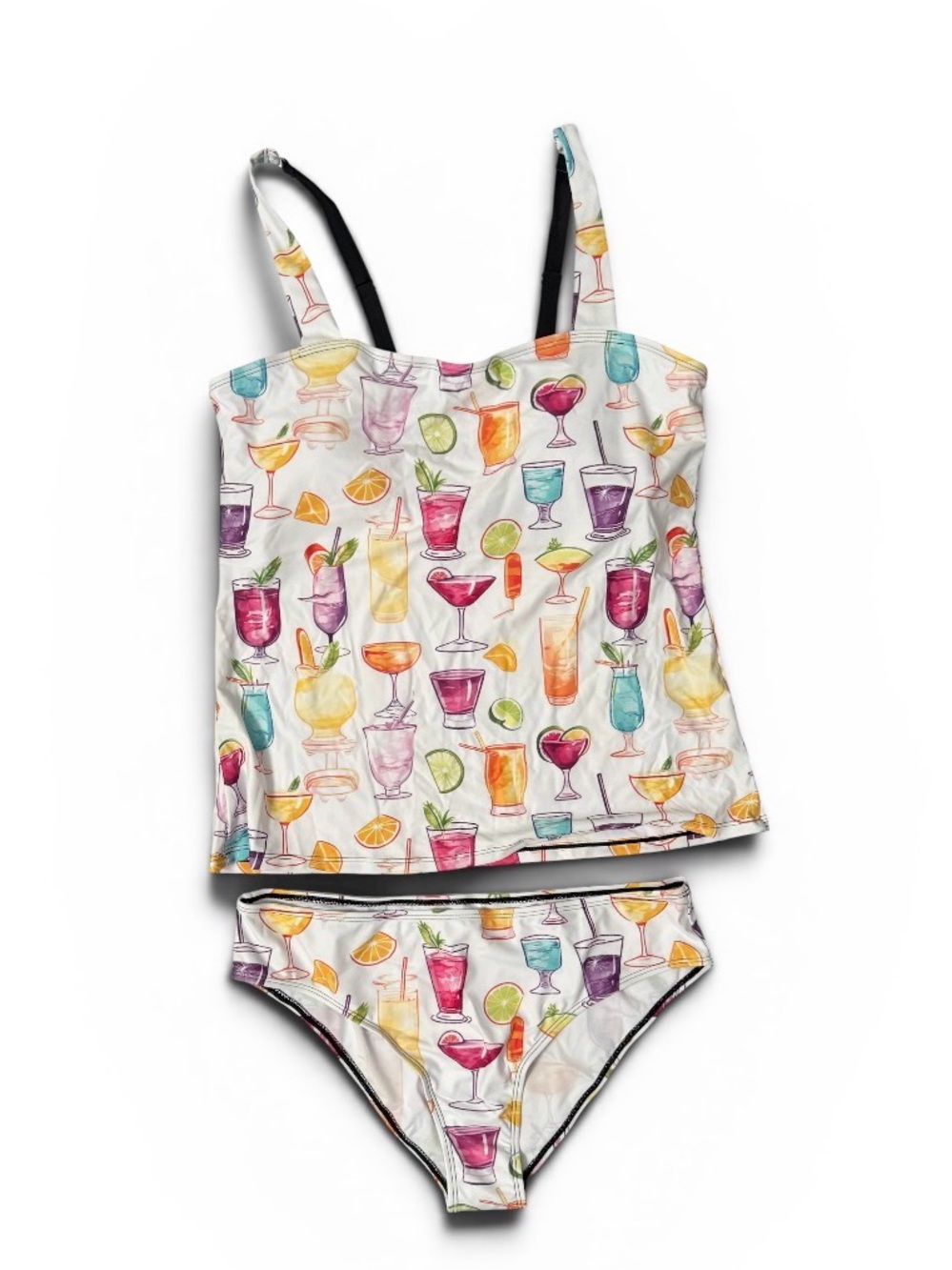 NWT Tropical Drinks Tankini Sz. L